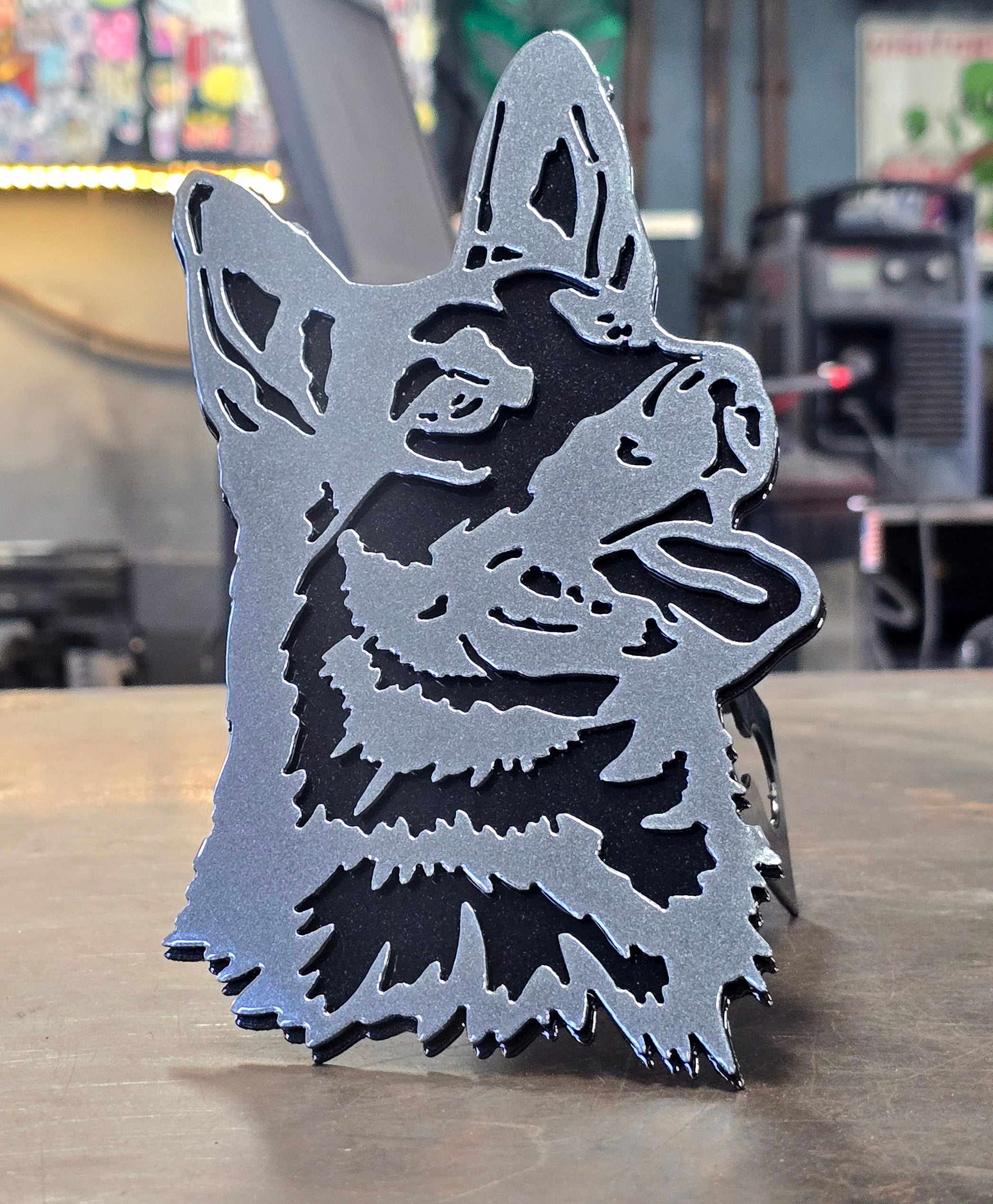 German Shepherd Metal Hitch Cover #1