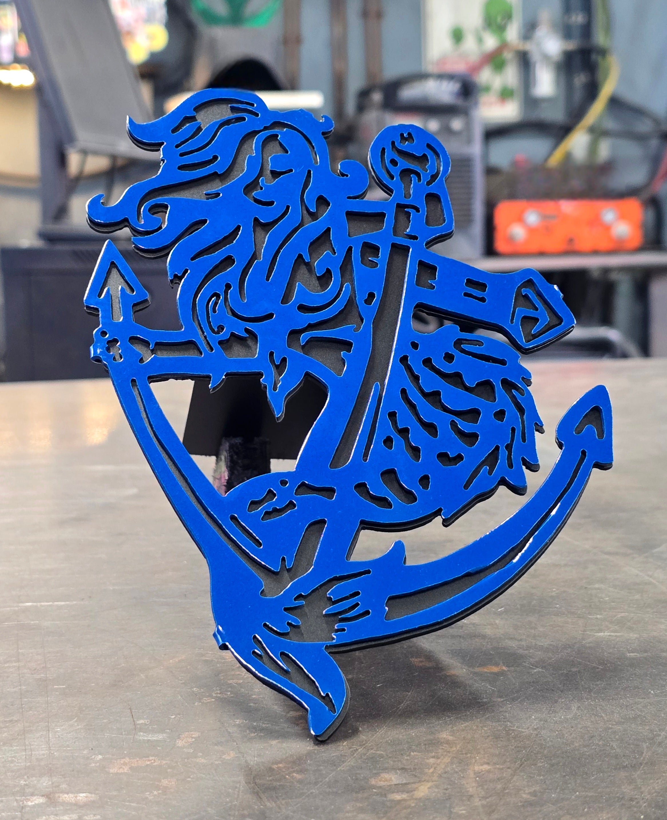 Mermaid Metal Hitch Cover