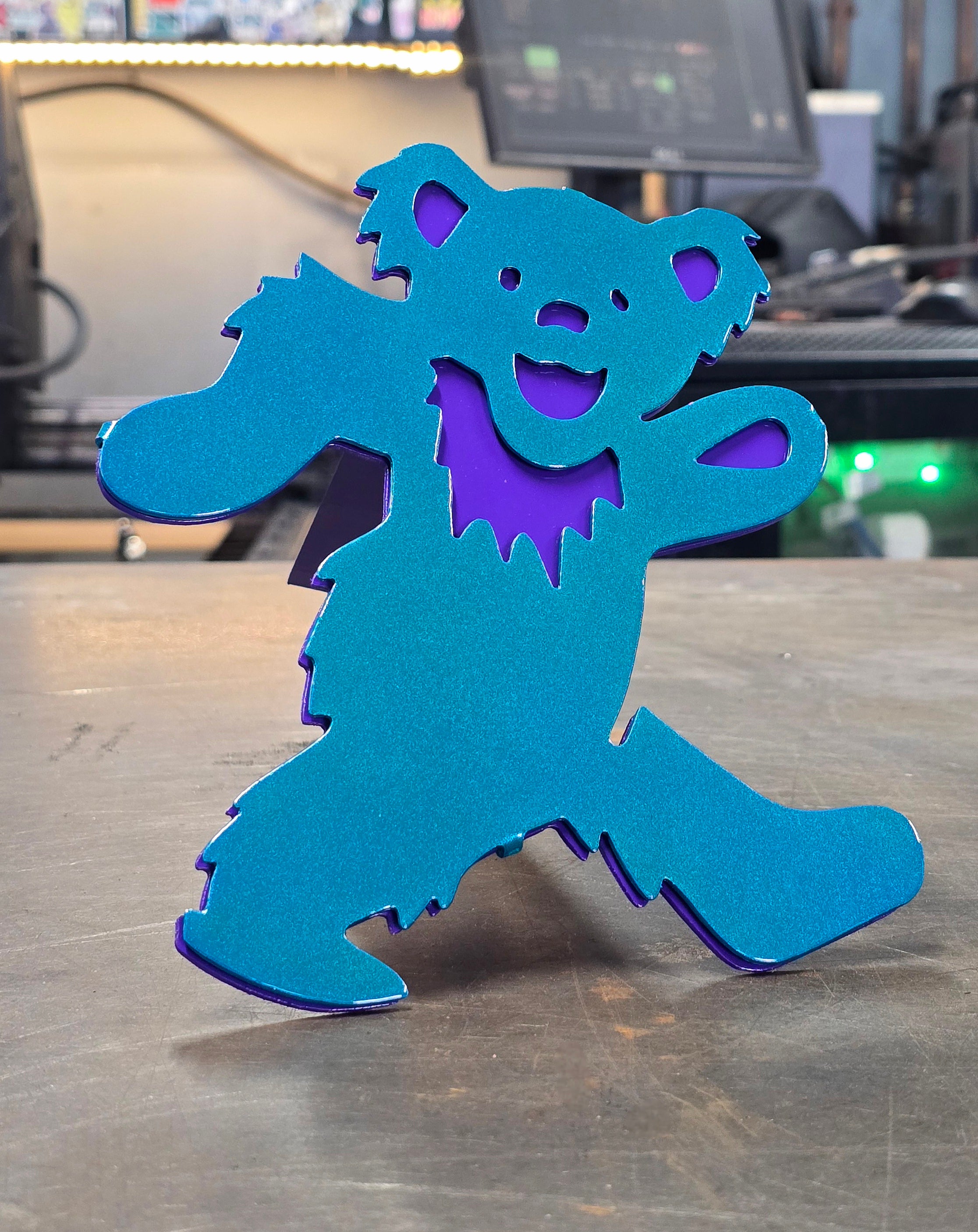 Dancing Bear Metal Hitch Cover