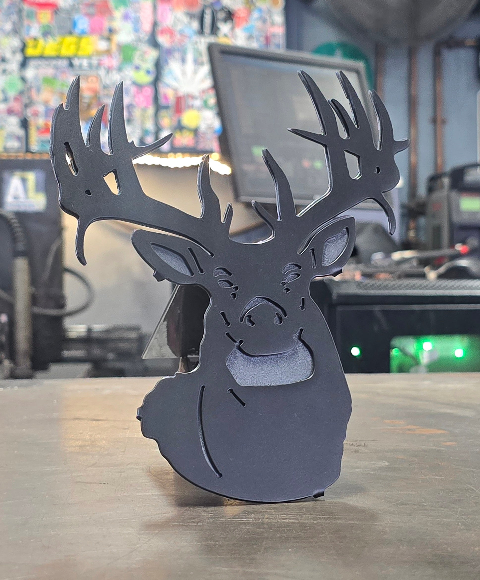 White-Tailed Deer Metal Hitch Cover #2