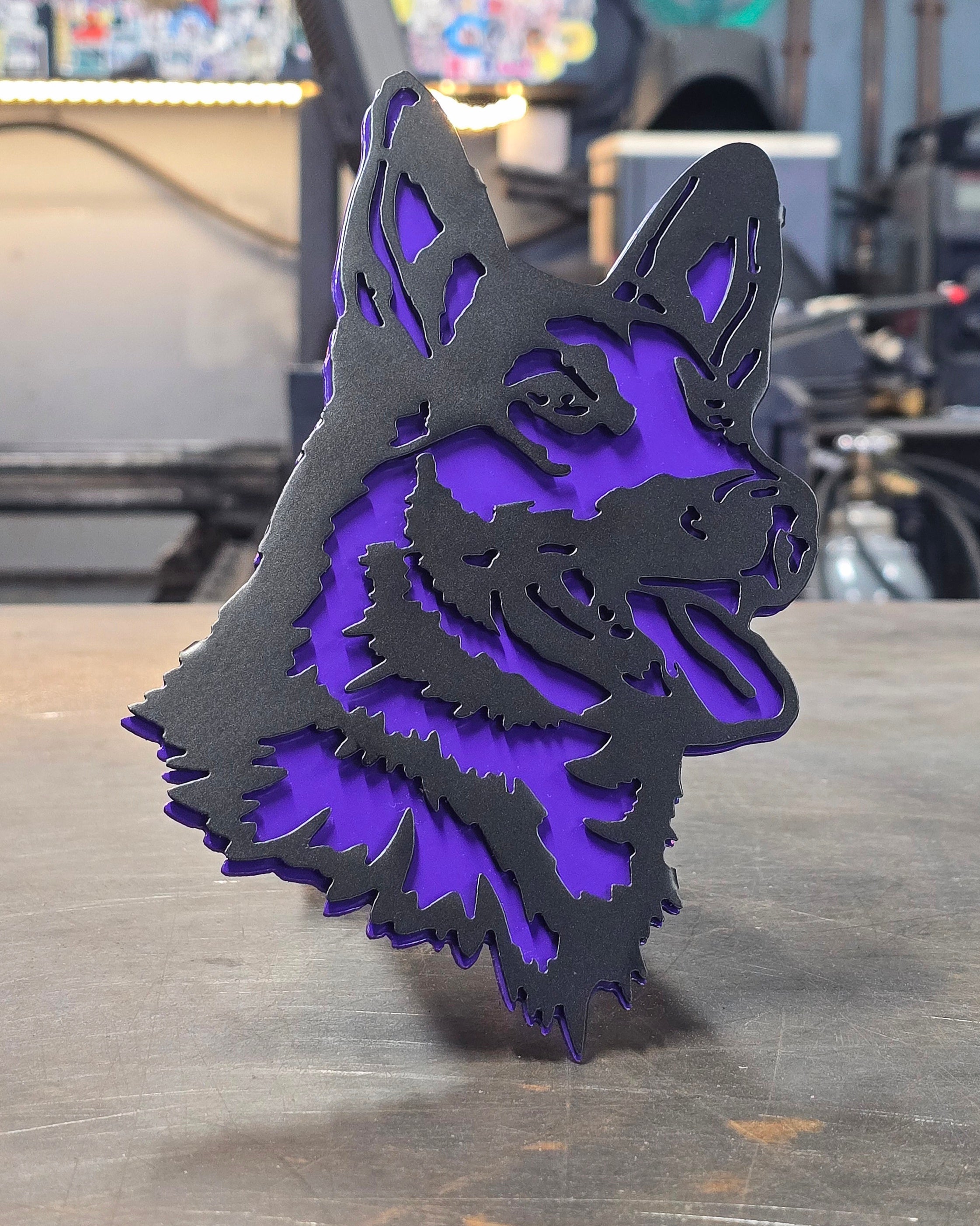 German Shepherd Metal Hitch Cover #1