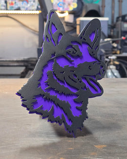 German Shepherd Metal Hitch Cover