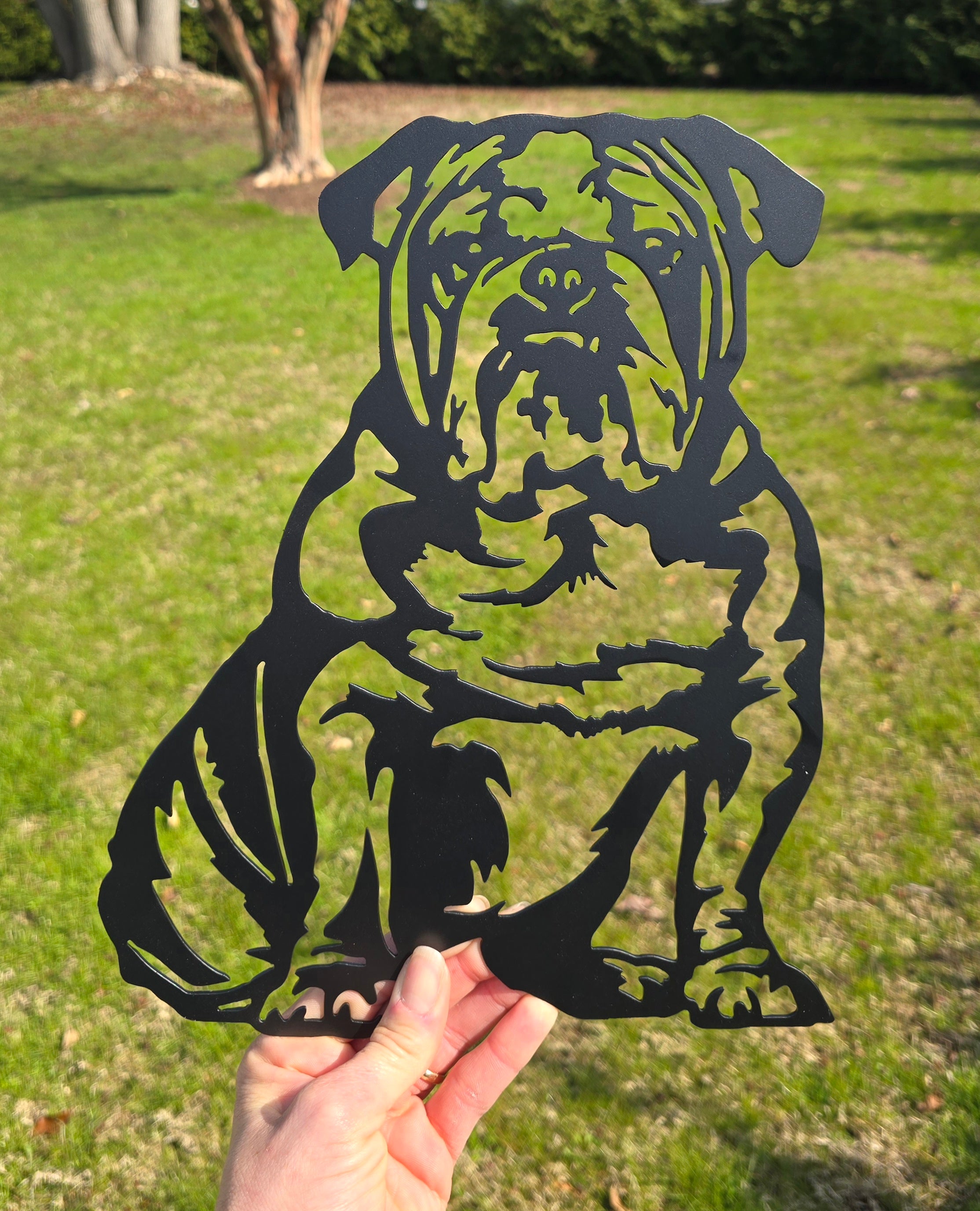 Bulldog Metal Wall Art #4