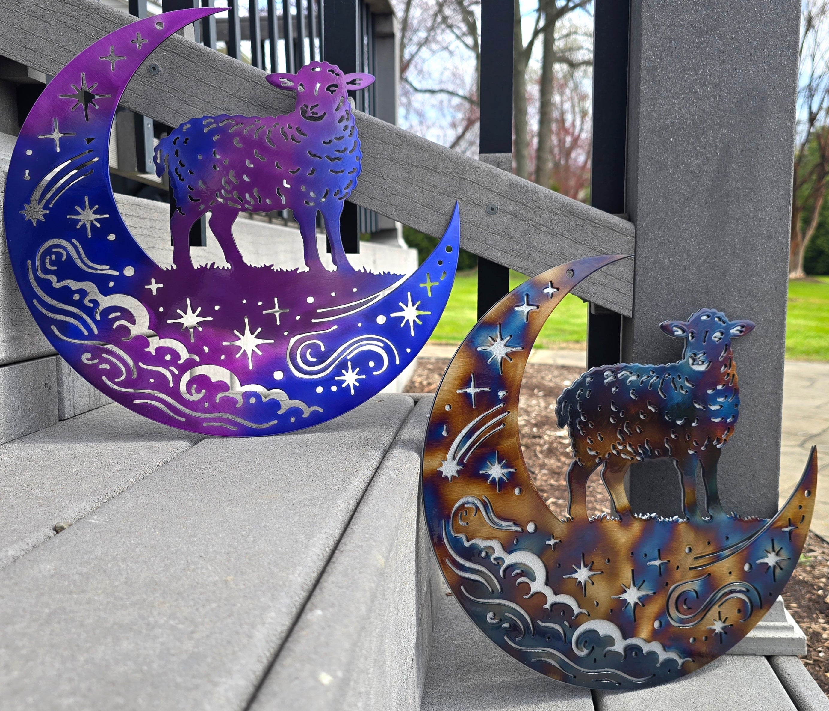 Cosmic Sheep Metal Wall Art