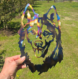 Husky Metal Wall Art