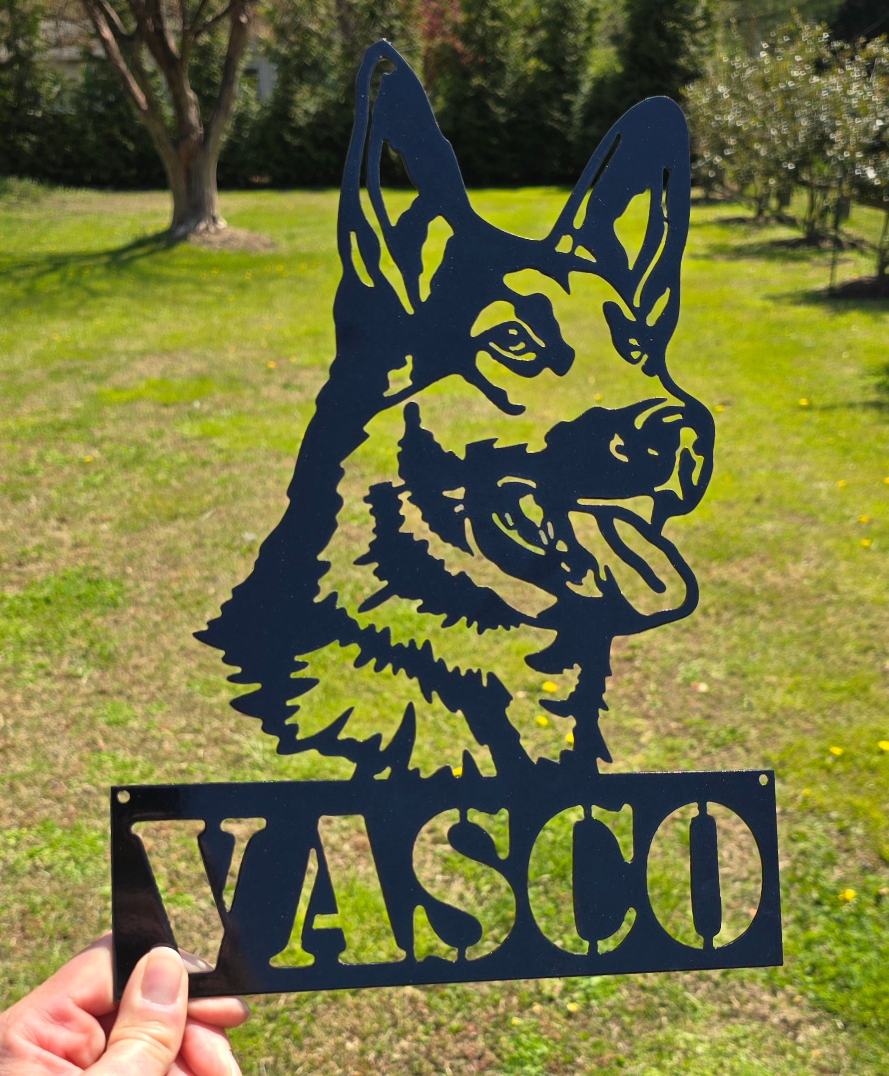 German Shepherd Metal Wall Art #1
