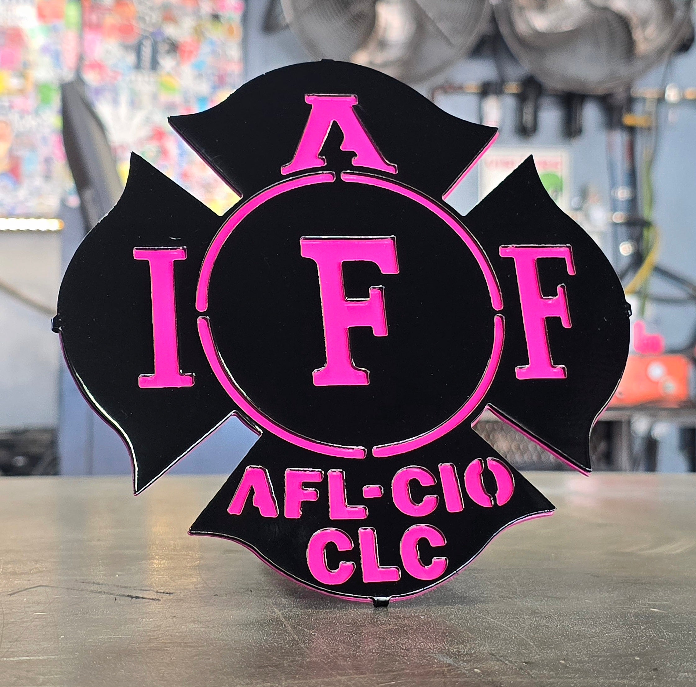 Firefighter Metal Hitch Cover