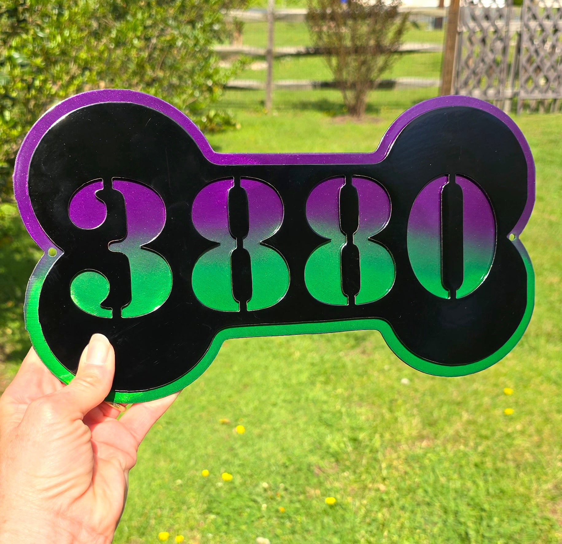 Dog Bone Name & Address Sign