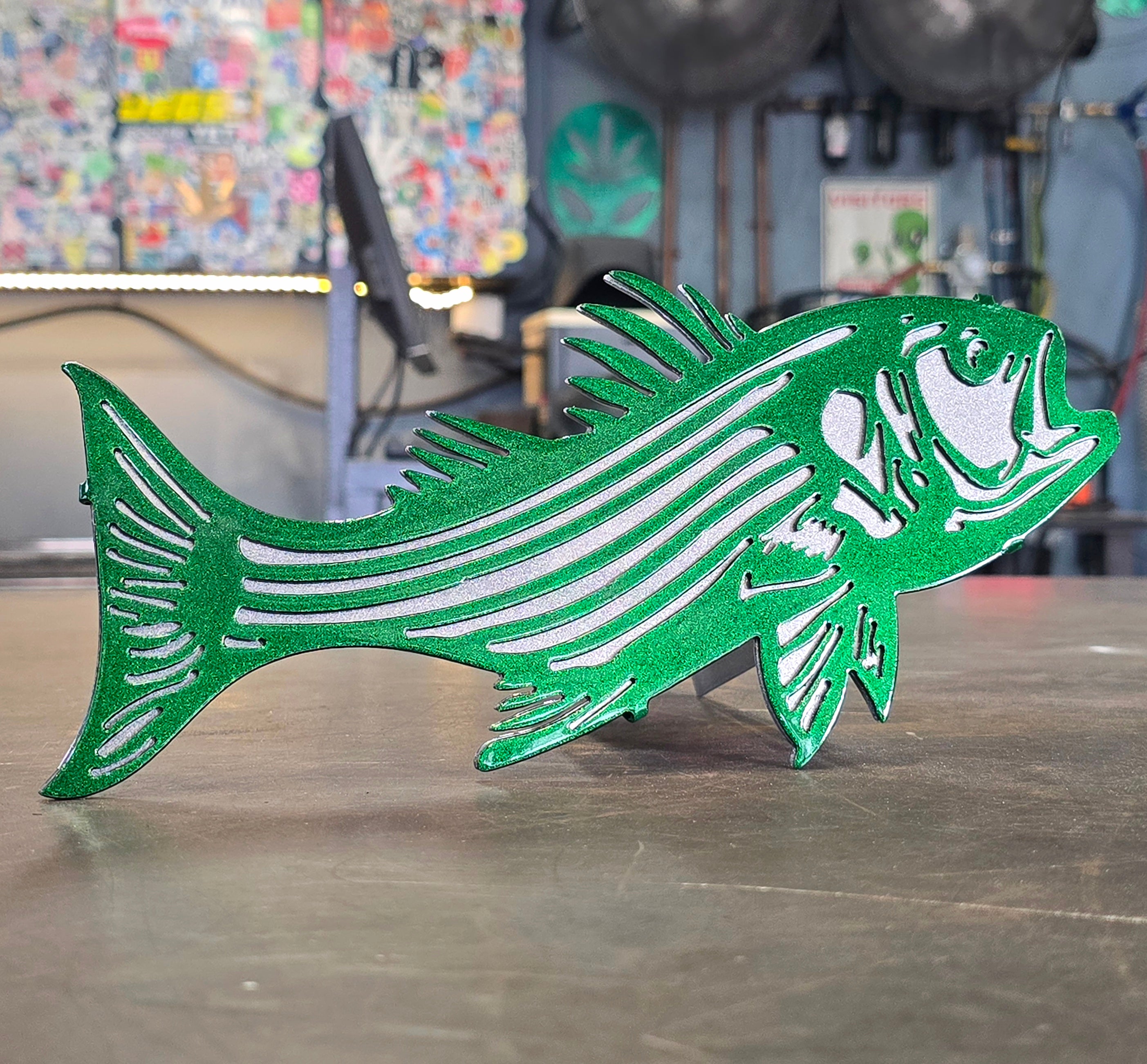 Striped Bass (Rockfish) Metal Hitch Cover #2