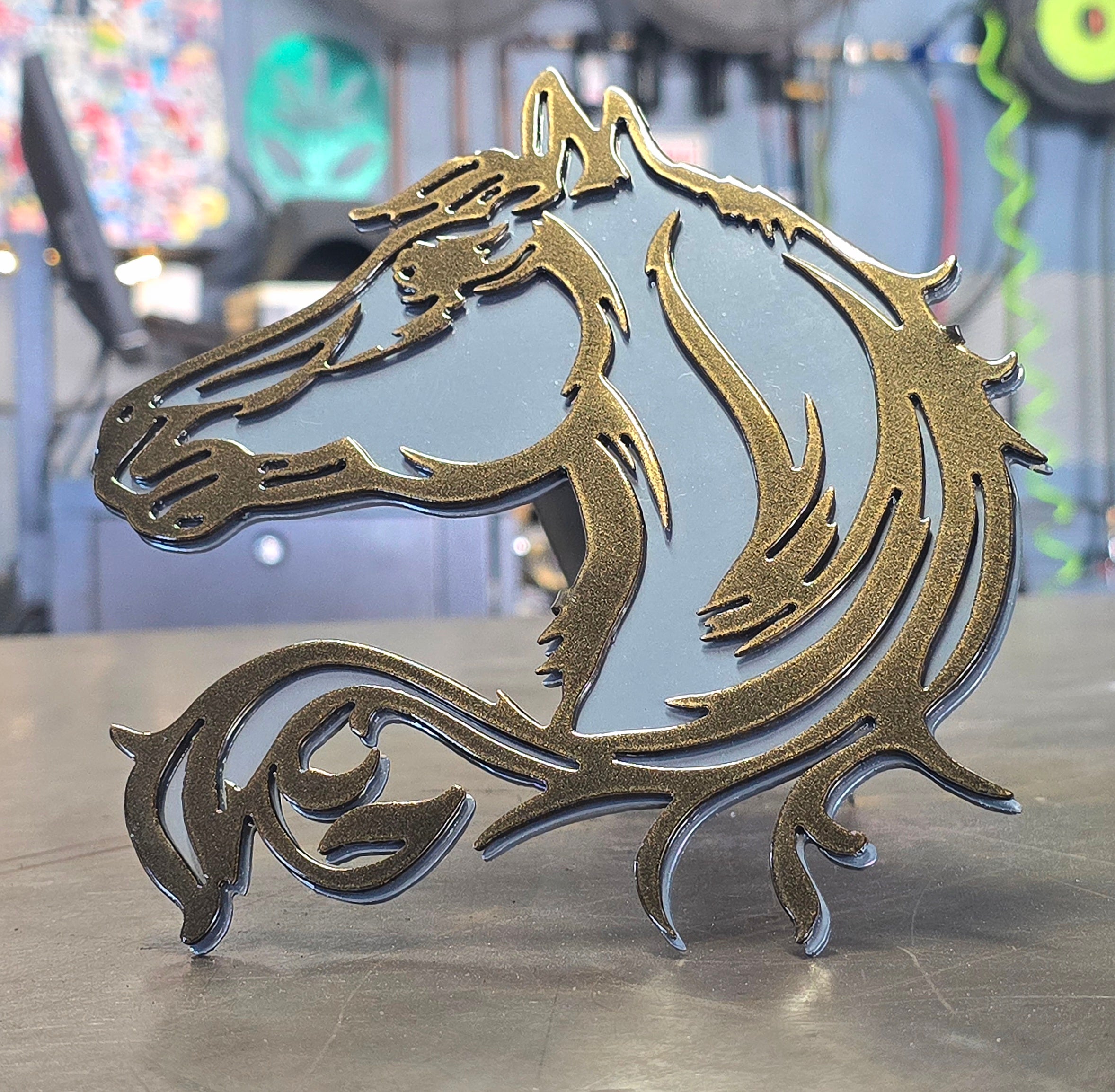 Horse Metal Hitch Cover #1