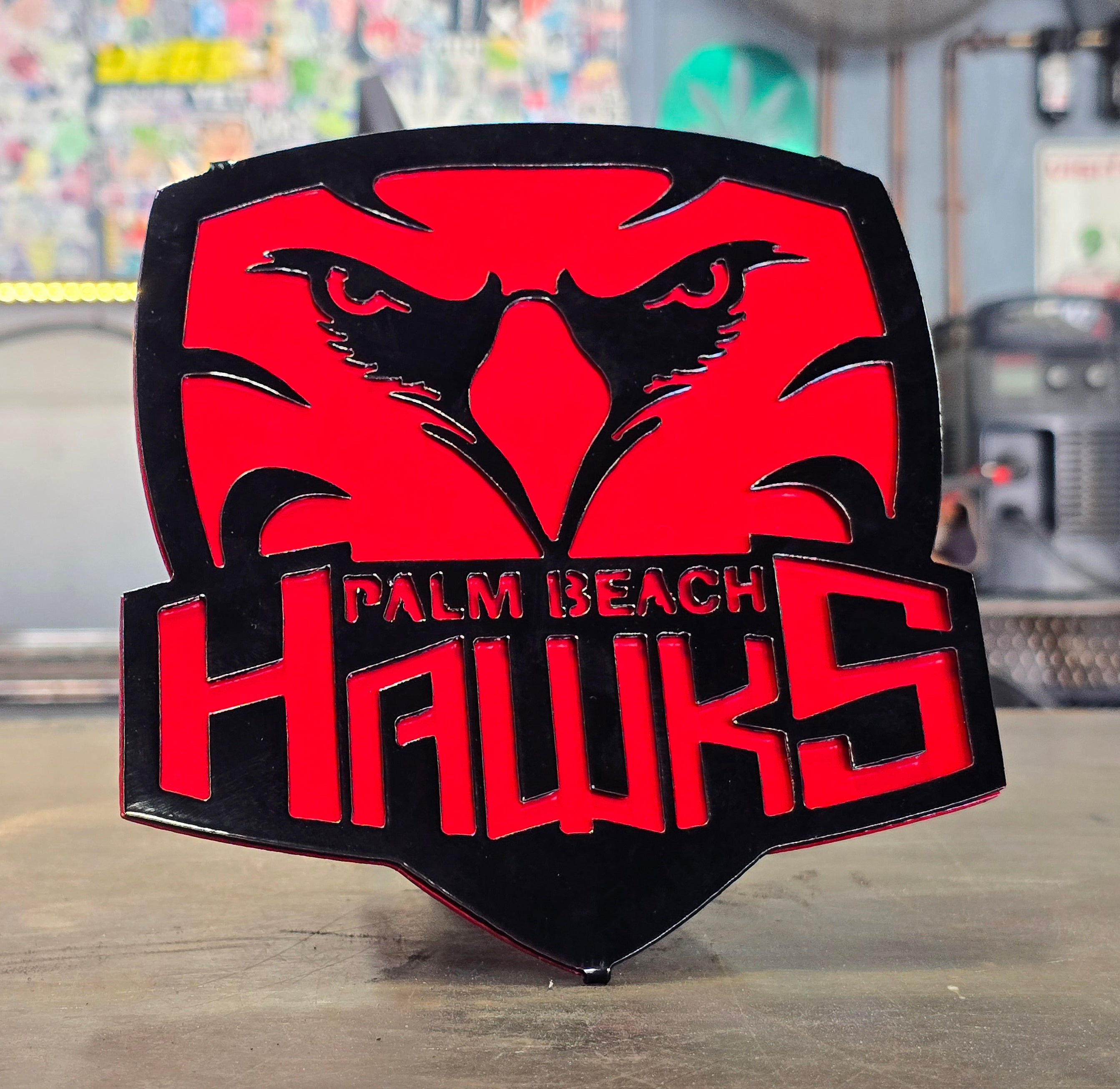 Custom Sports Team Metal Hitch Covers