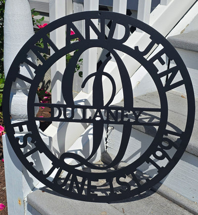 Custom Metal Name, Address & Text Signs