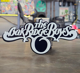 Oak Ridge Boys lettering hitch cover by Elite Metalworking