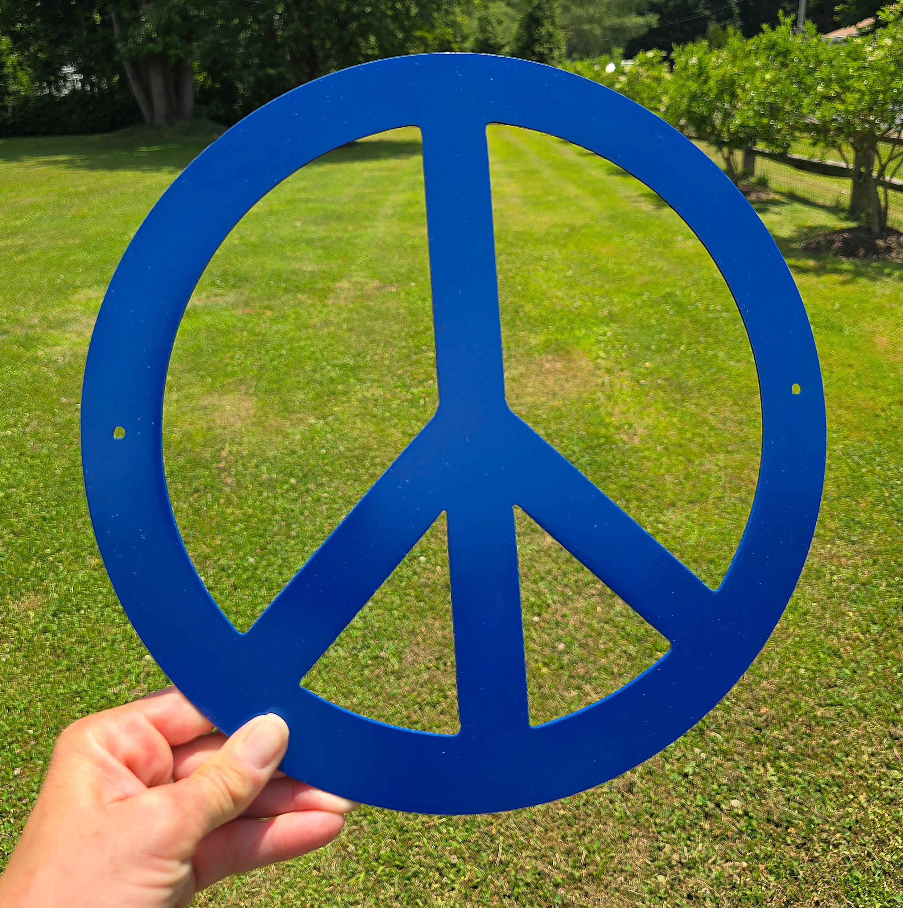 Peace Sign Metal Wall Art- Sale