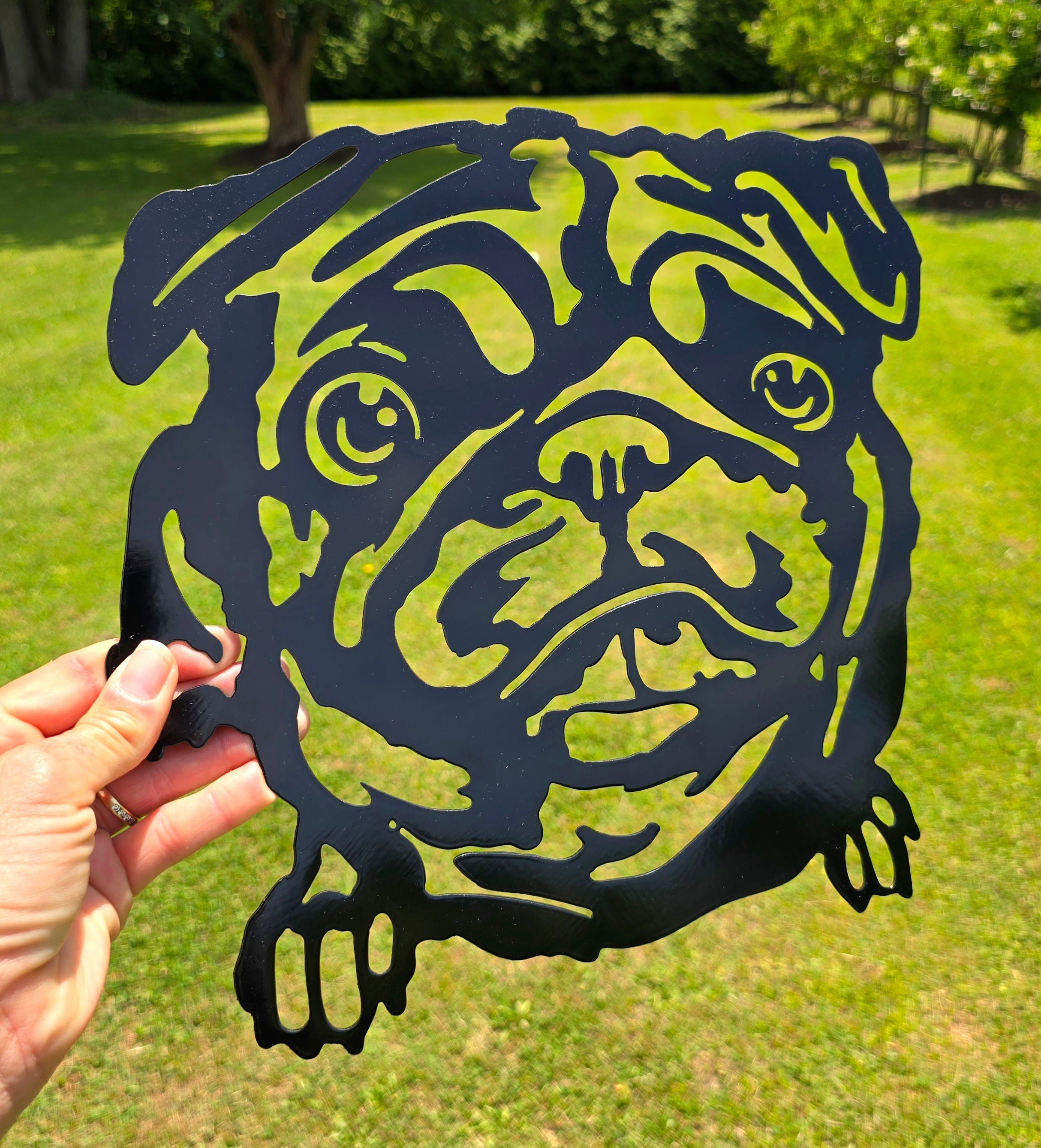 Pug Metal Wall Art #2- Sale