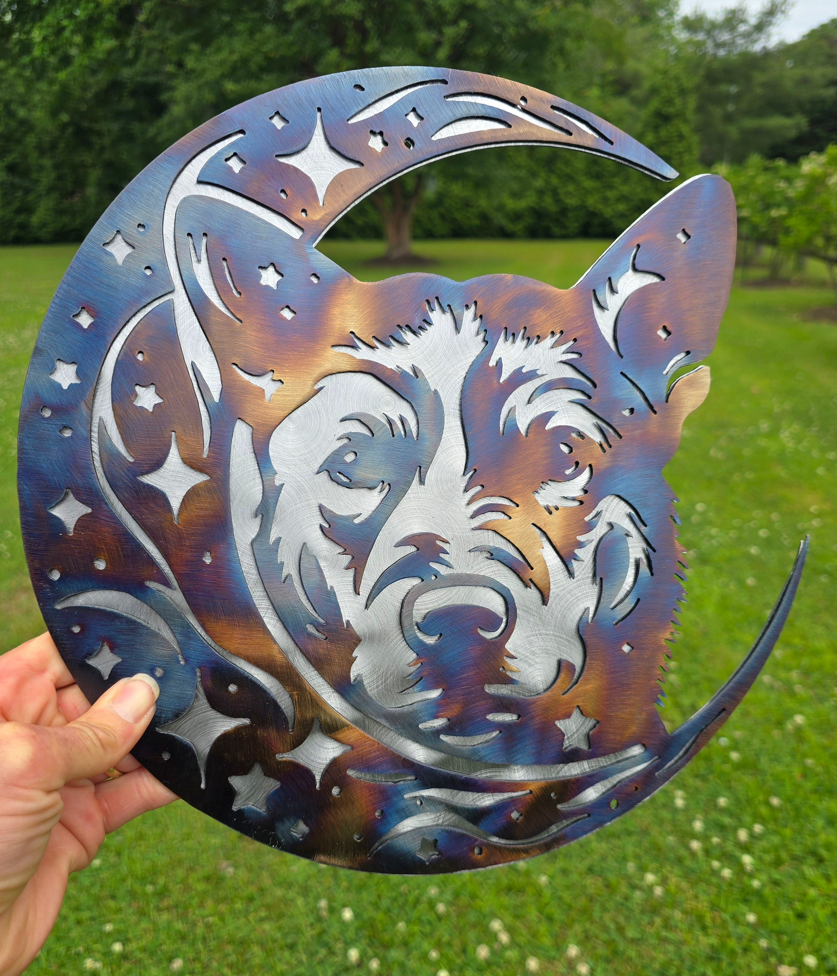 Dogs On The Moon- Australian Cattle Dog Metal Wall- Sale