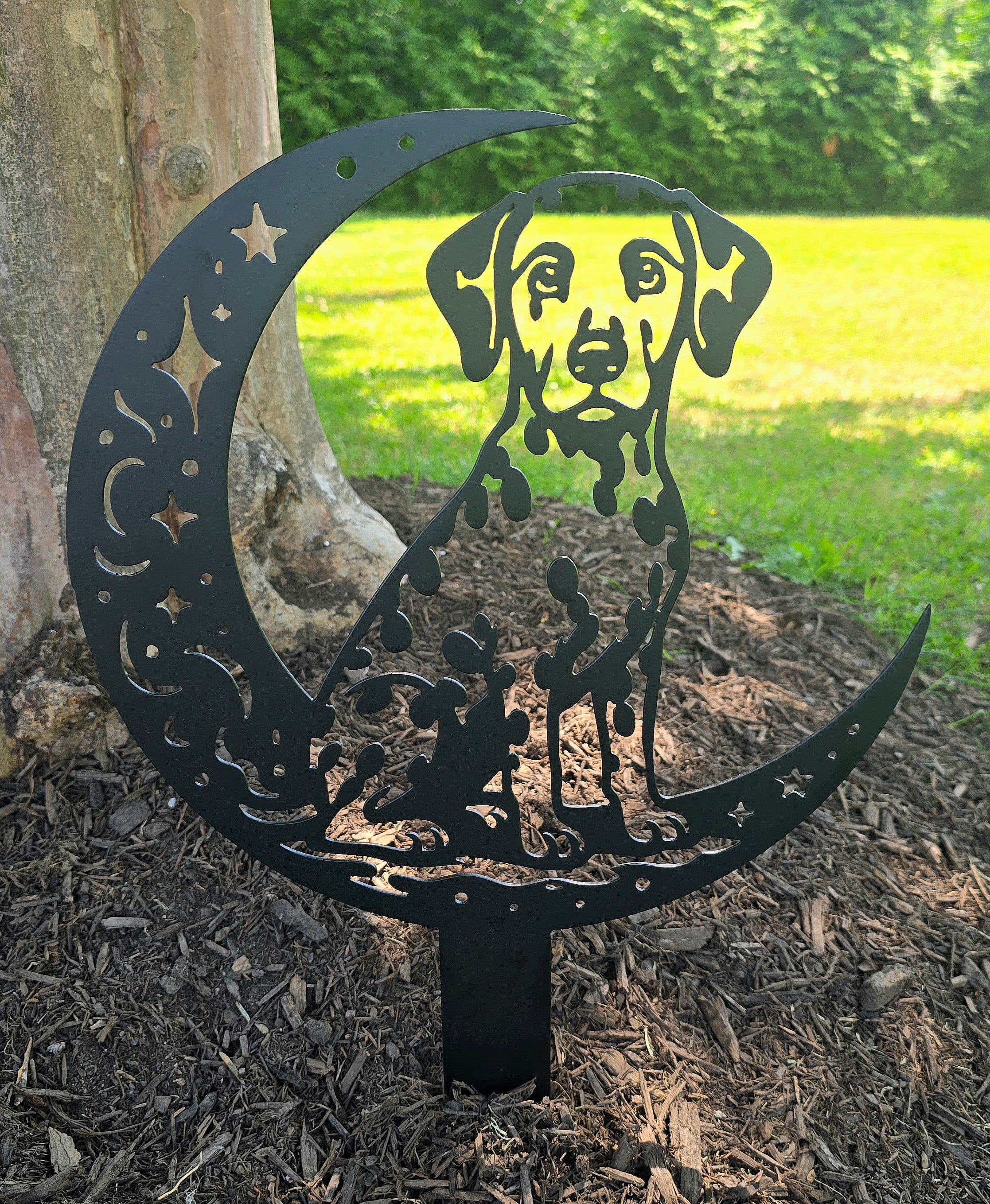 Dogs On The Moon – Dalmatian Garden Stake #2