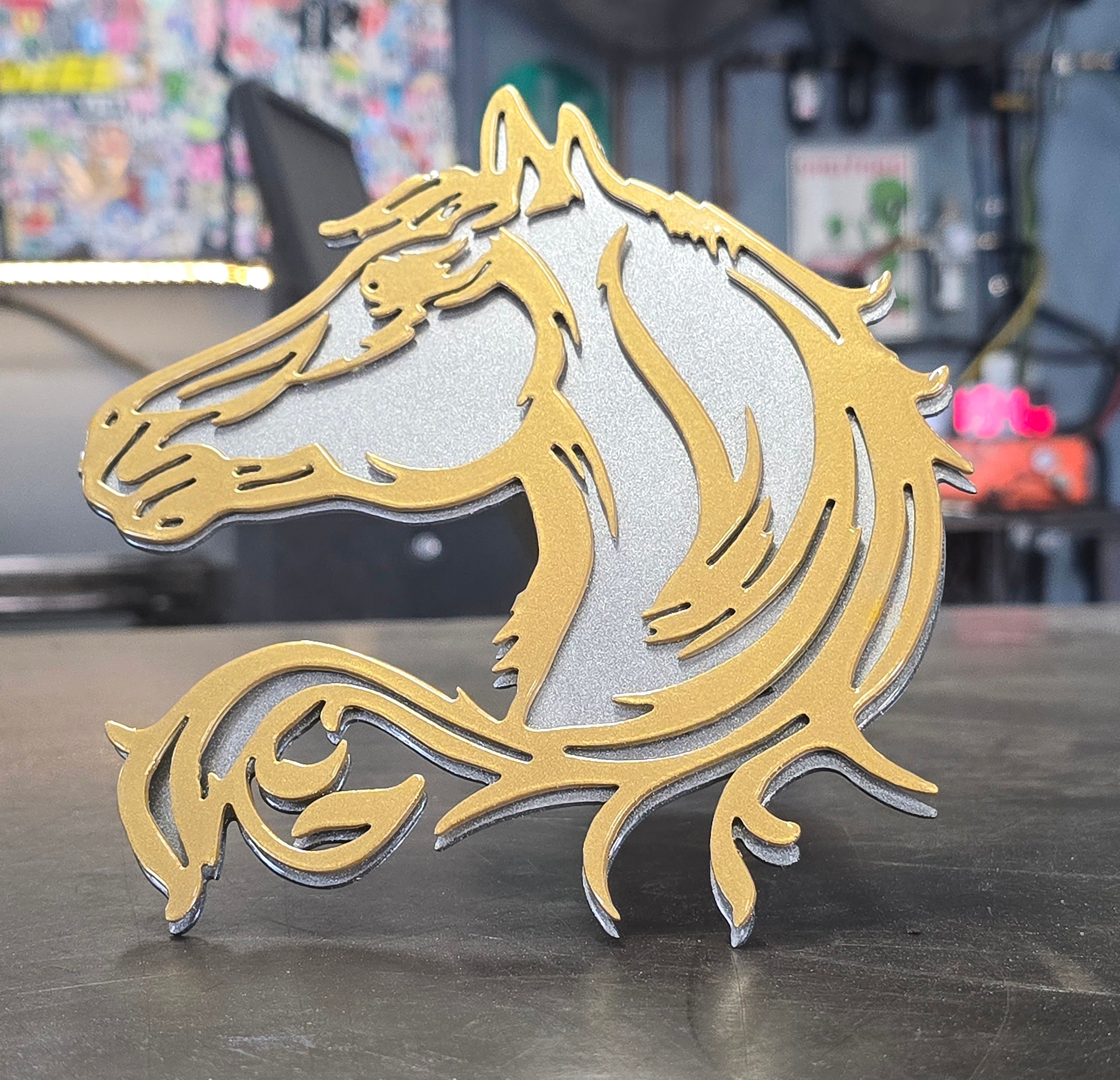 Horse Metal Hitch Cover #1