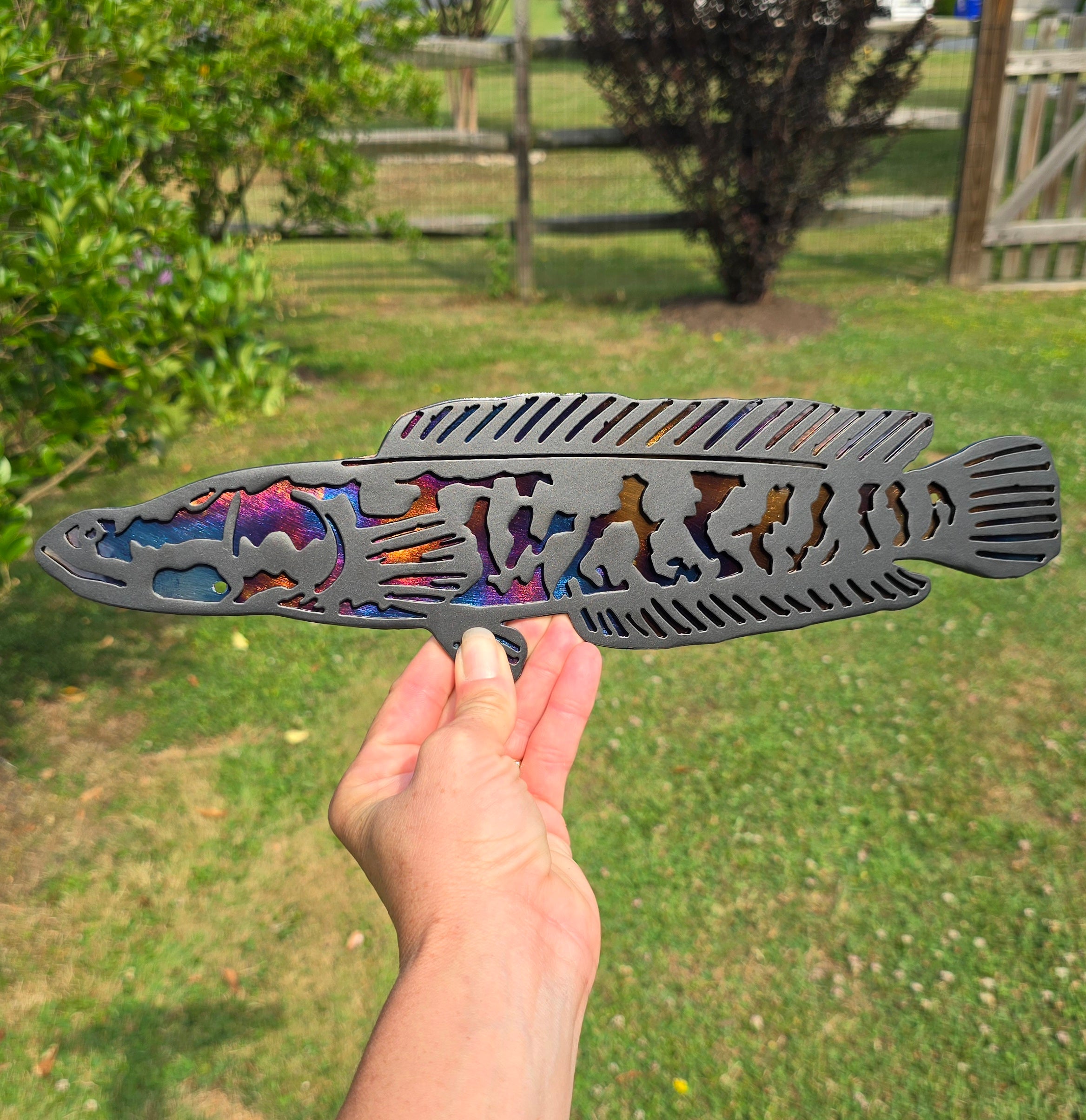 Northern Snakehead Metal Wall Art #2