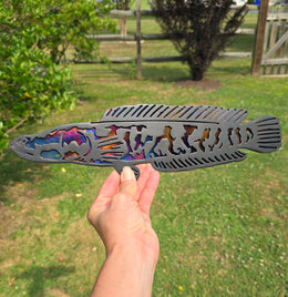 Northern Snakehead Metal Wall Art