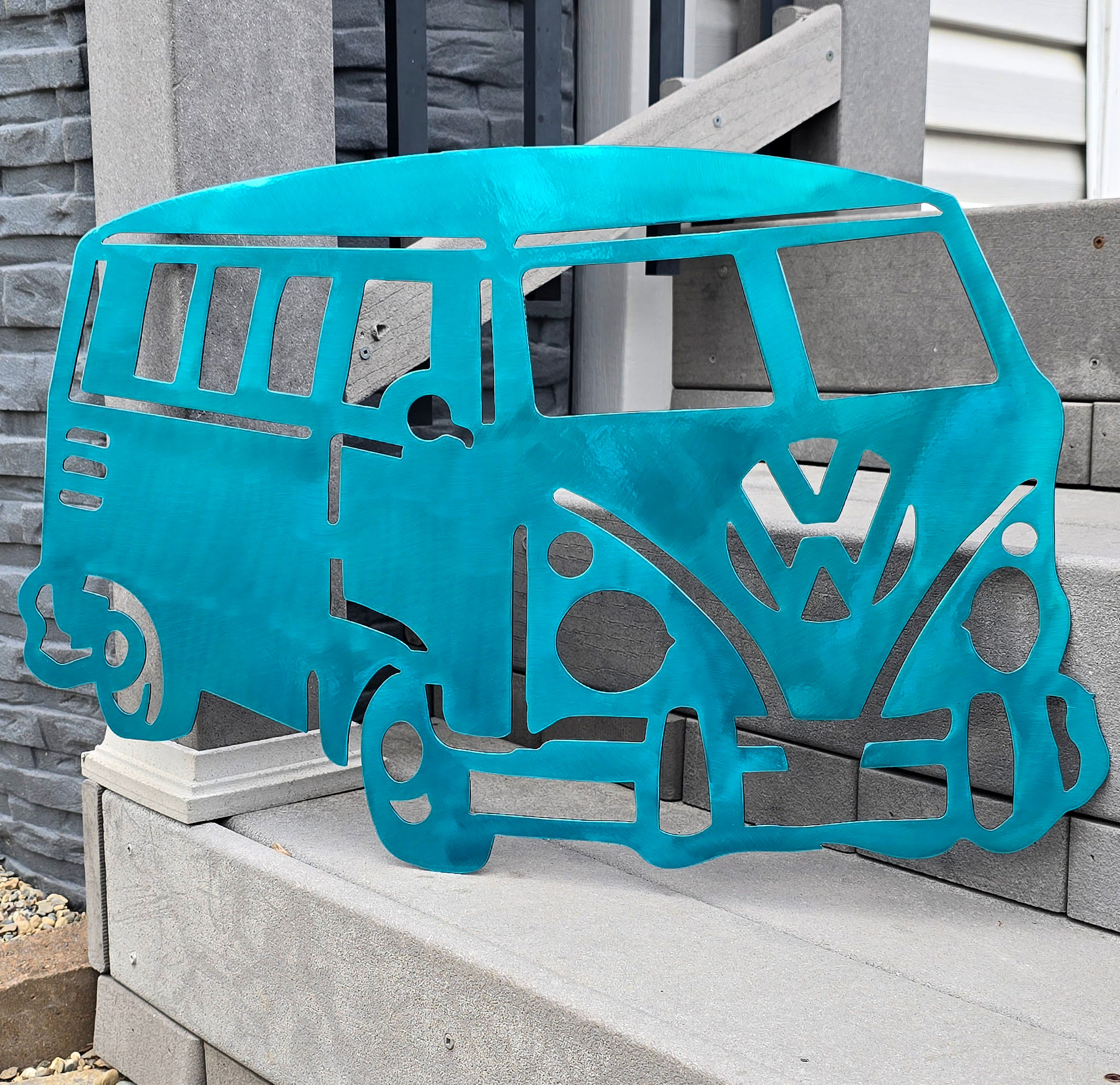 VW Bus Metal Wall Art