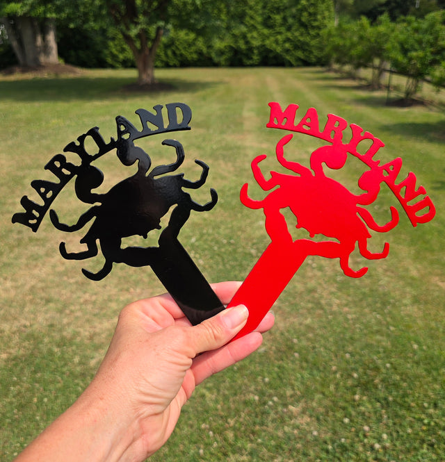 Maryland Crab Metal Planter Stake - Sale