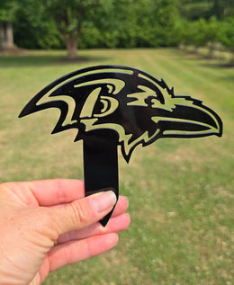 Ravens Metal Planter Stake - Sale