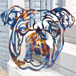 Bulldog Metal Wall Art