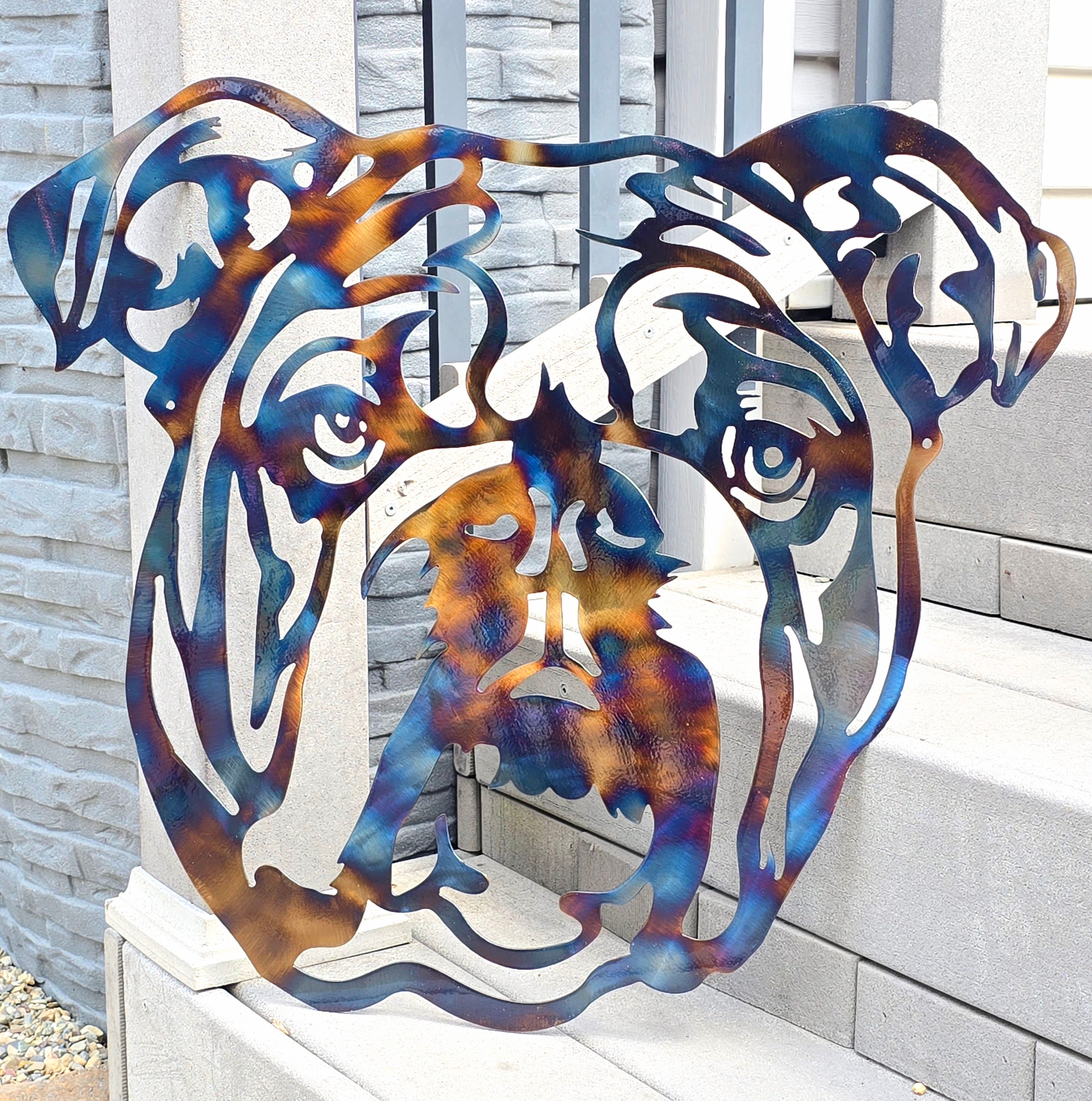 Bulldog Metal Wall Art #2