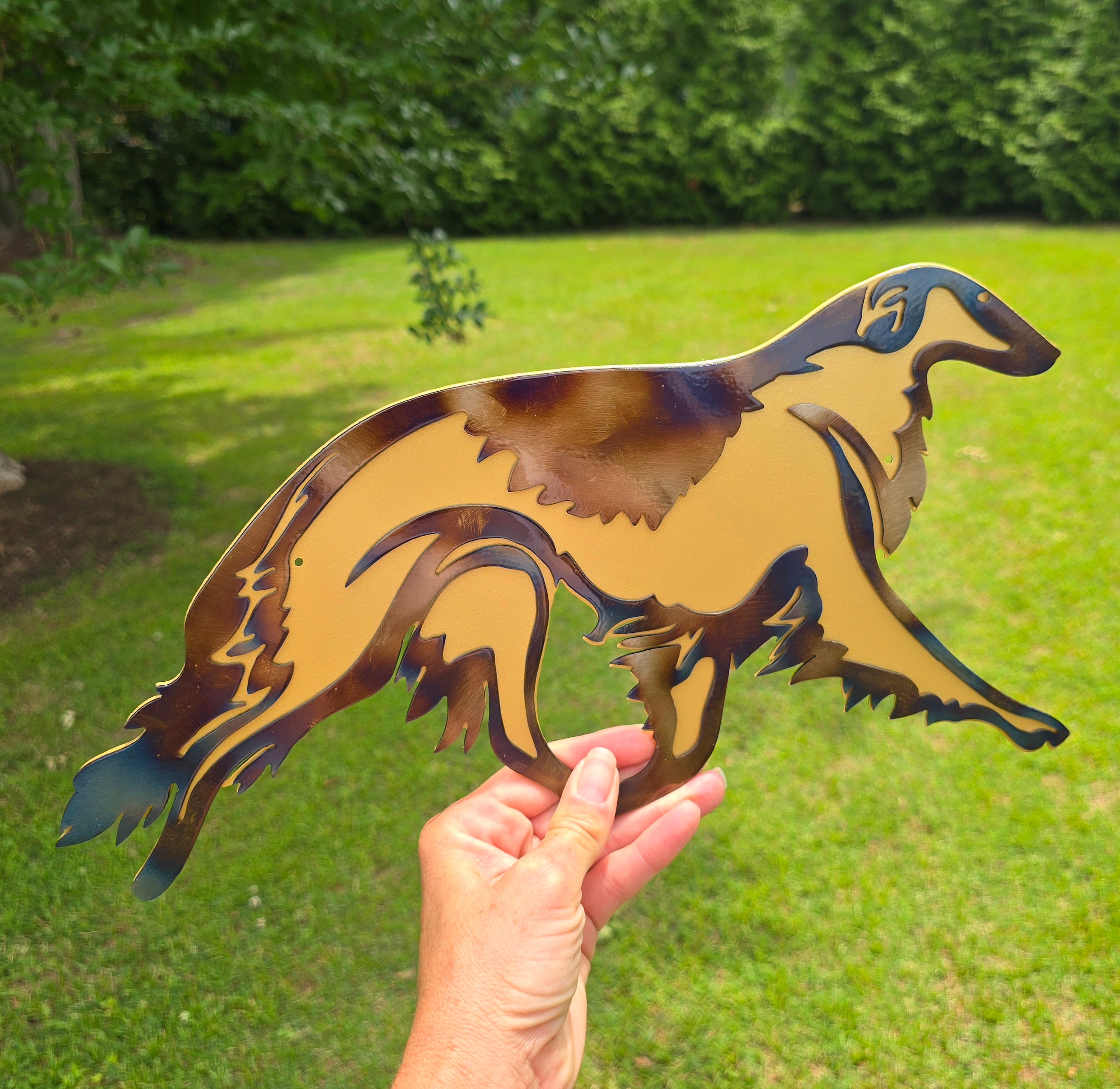 Borzoi Metal Wall Art #2