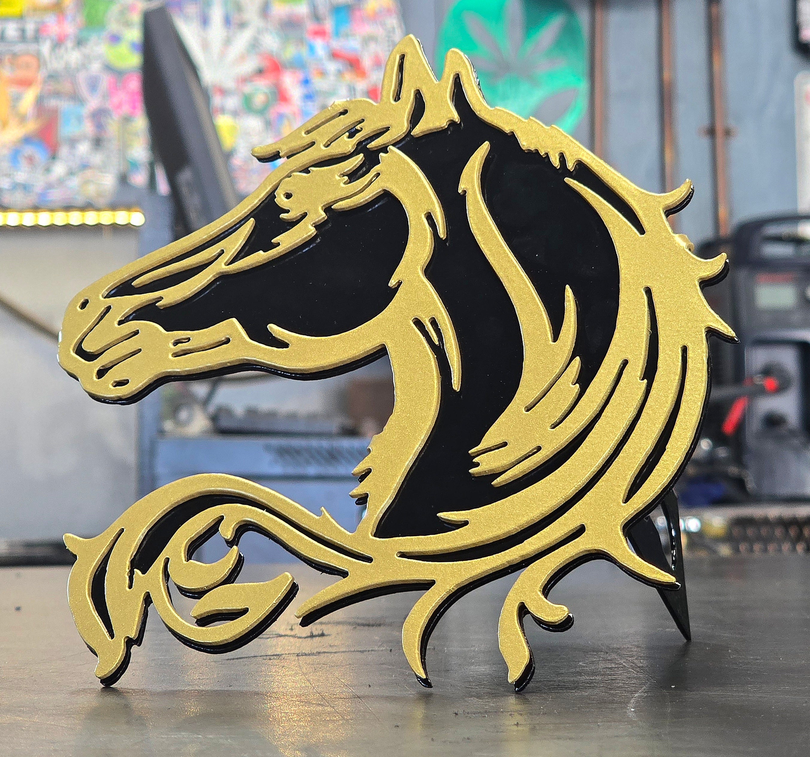 Horse Metal Hitch Cover #1