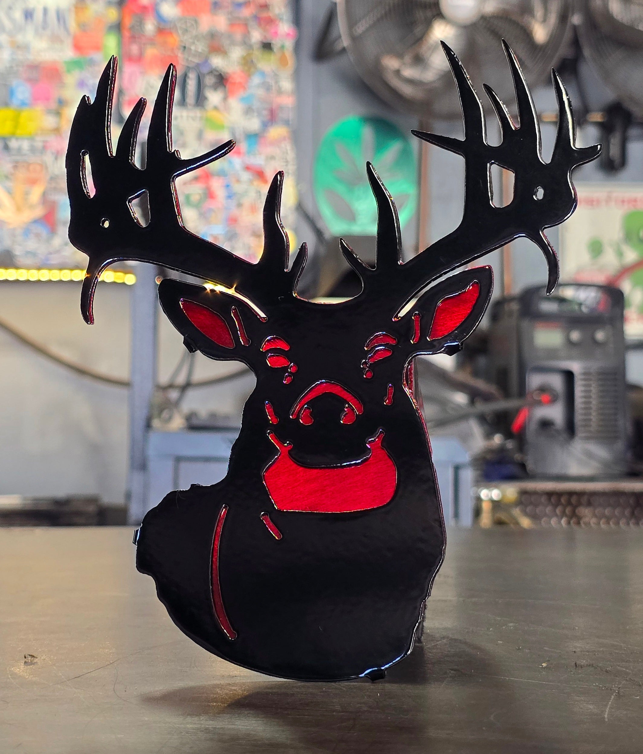 White-Tailed Deer Metal Hitch Cover #2