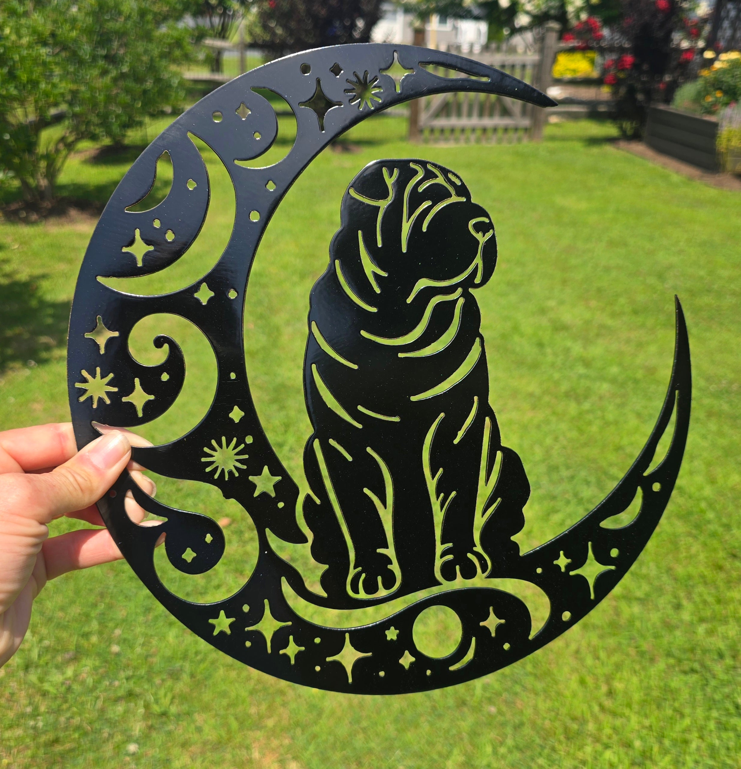 Dogs On The Moon – Shar Pei Metal Wall Art