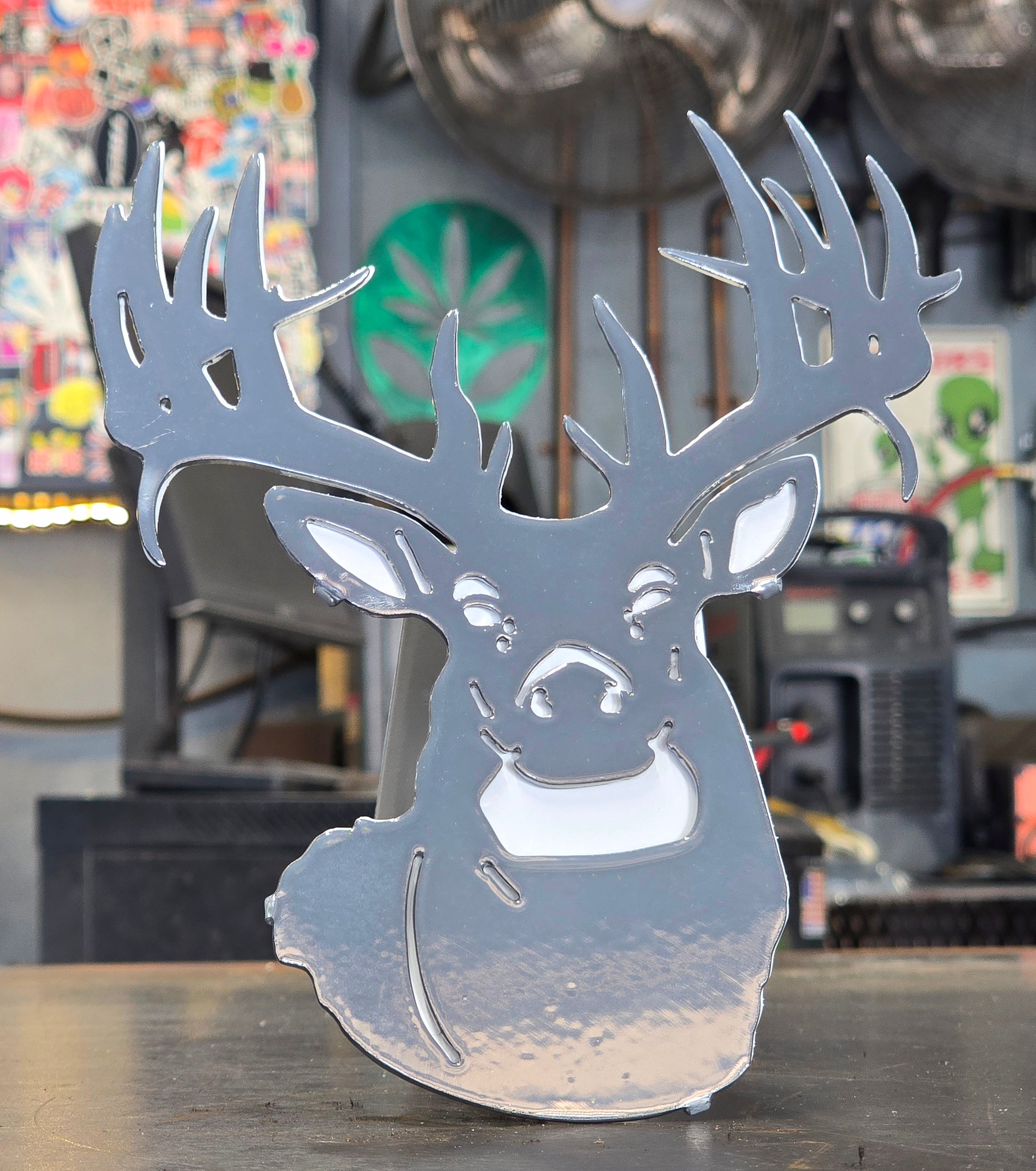 White-Tailed Deer Metal Hitch Cover #2
