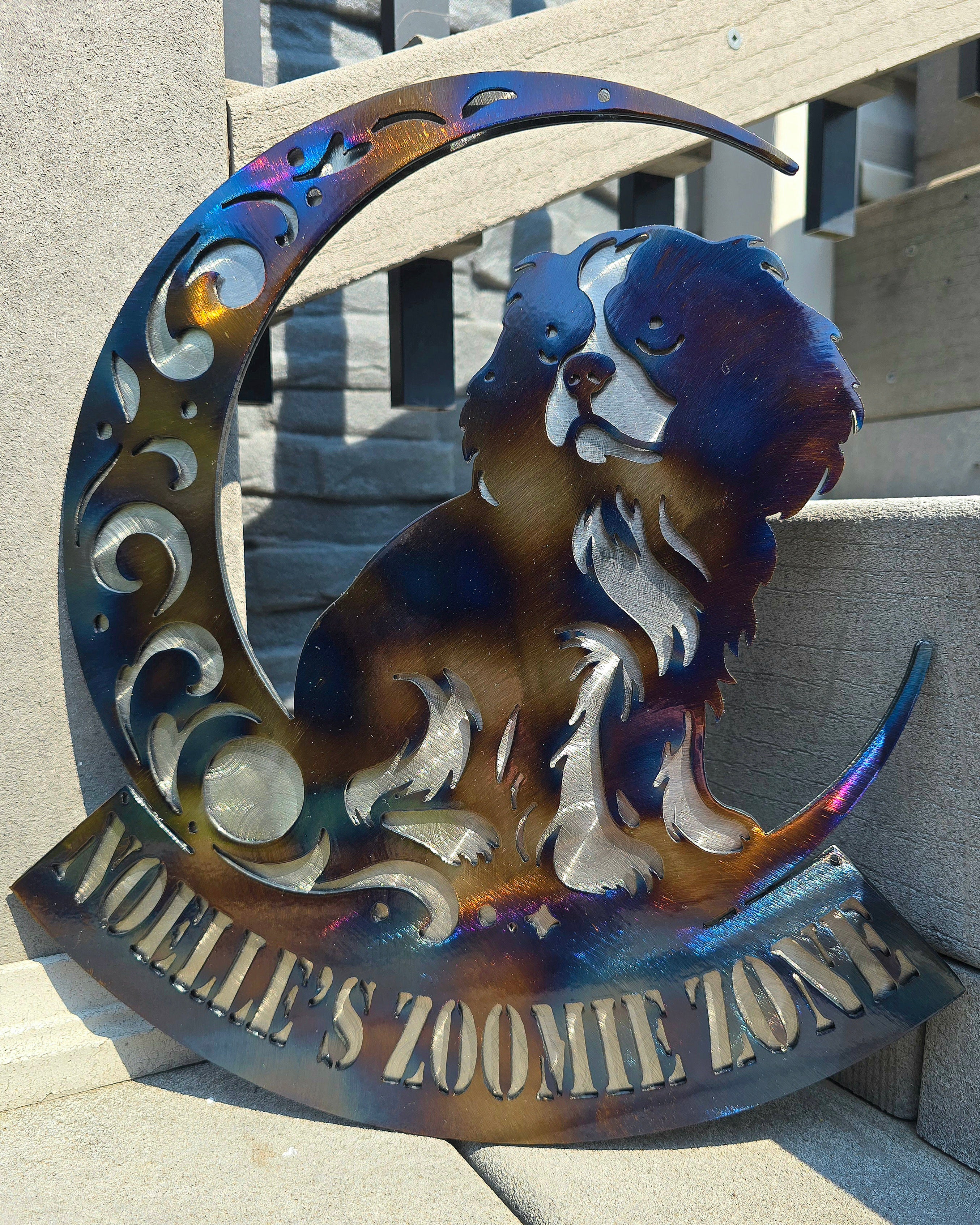 Dogs On The Moon – Cavalier King Charles Metal Wall Art
