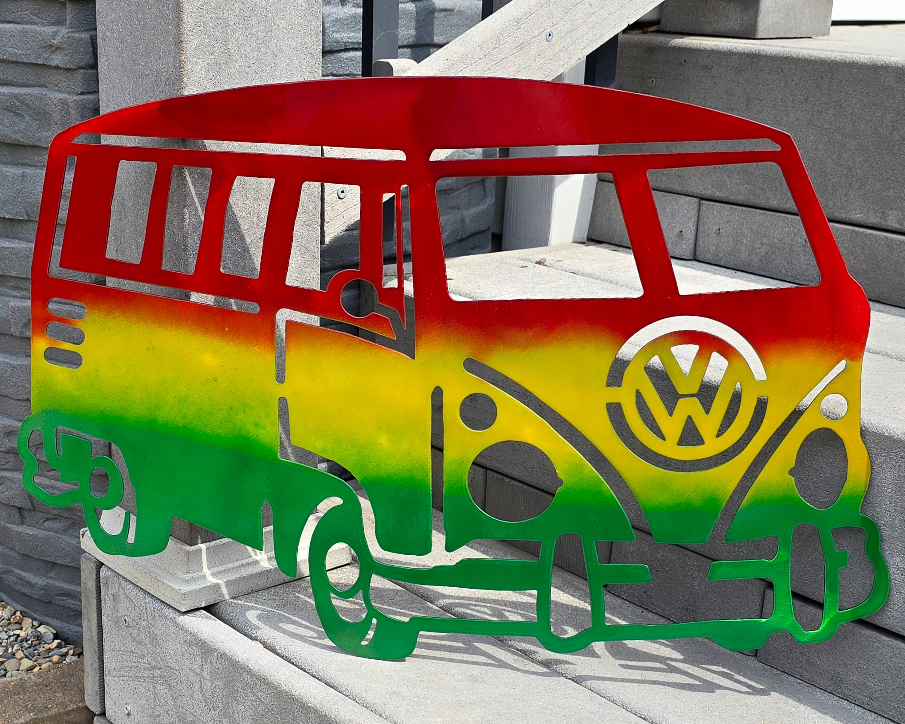 VW Bus Metal Wall Art