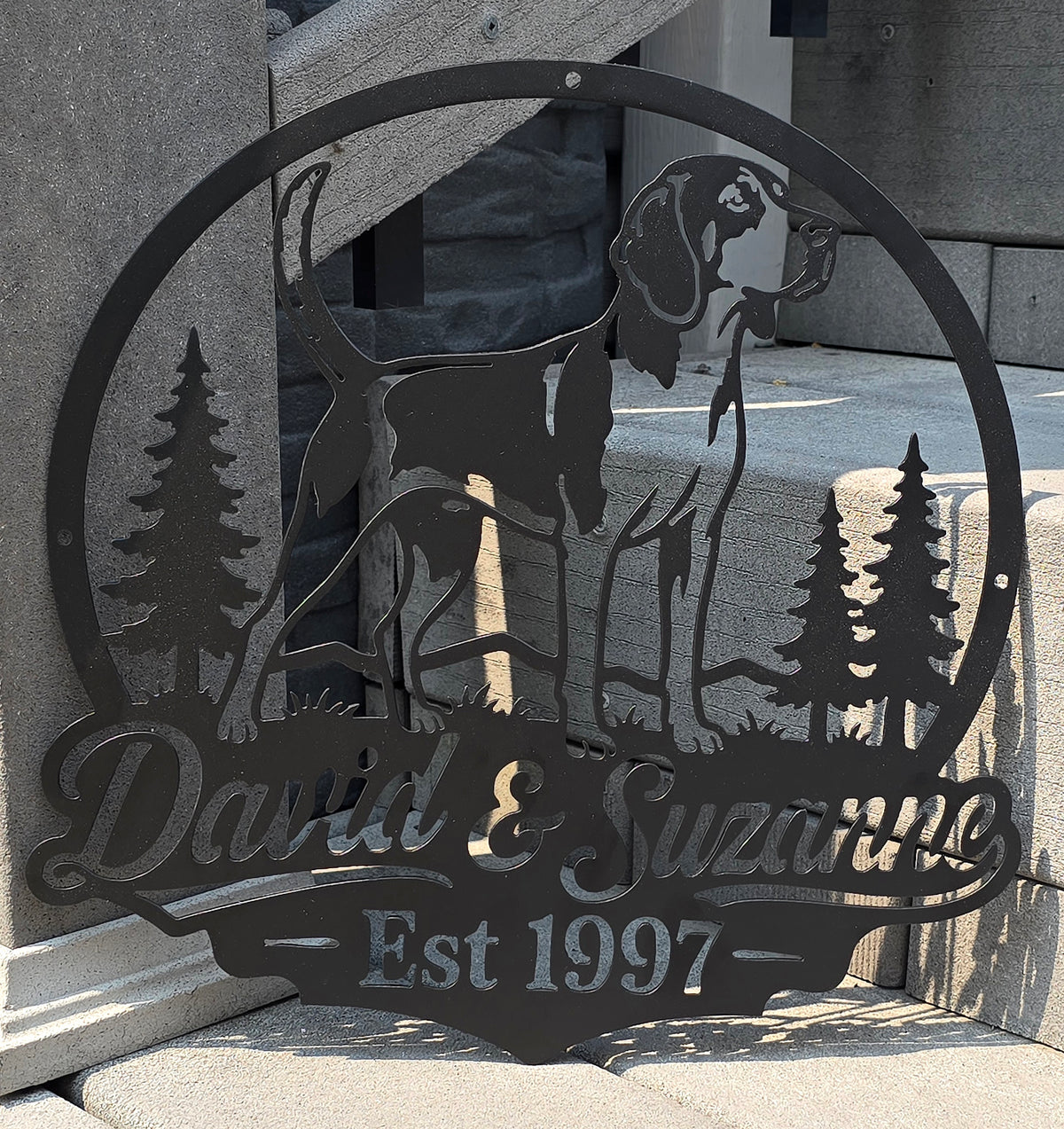 Custom Dog Signs & Metal Art