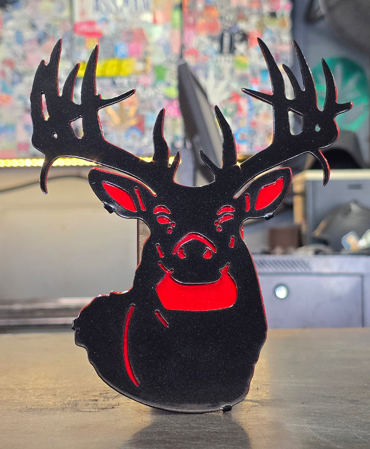 White-Tailed Deer Metal Hitch Cover #2