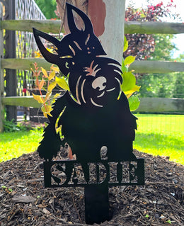 Scottish Terrier Garden Stake