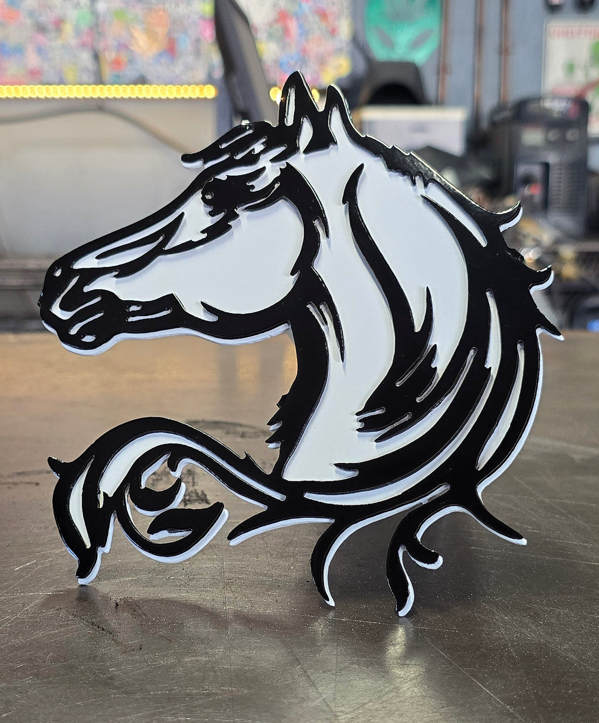 Horse Metal Hitch Cover #1