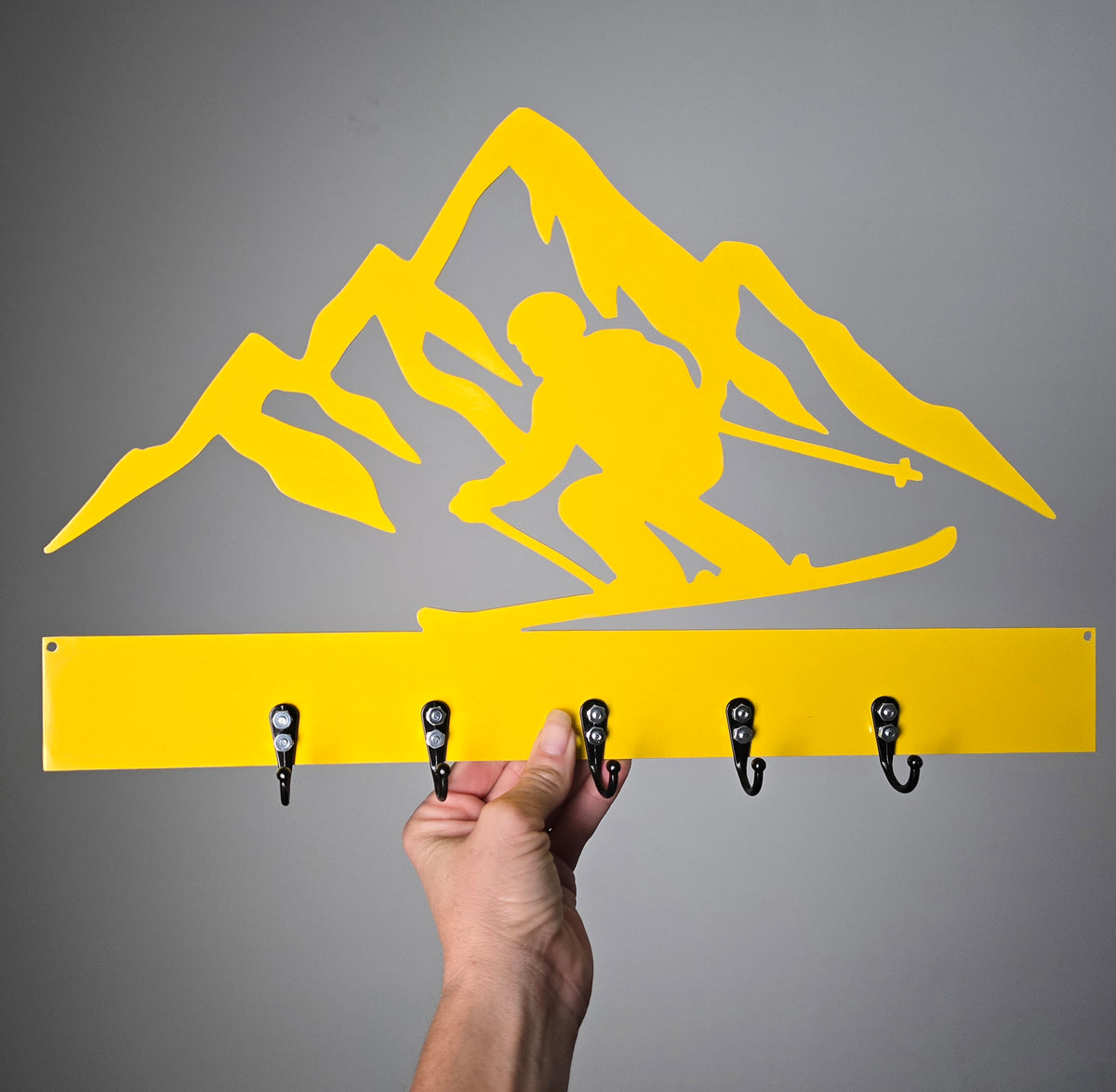 Skiing Mountains Key & Leash Hanger