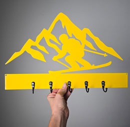Mountain hook rack in the Sunburst Yellow finish