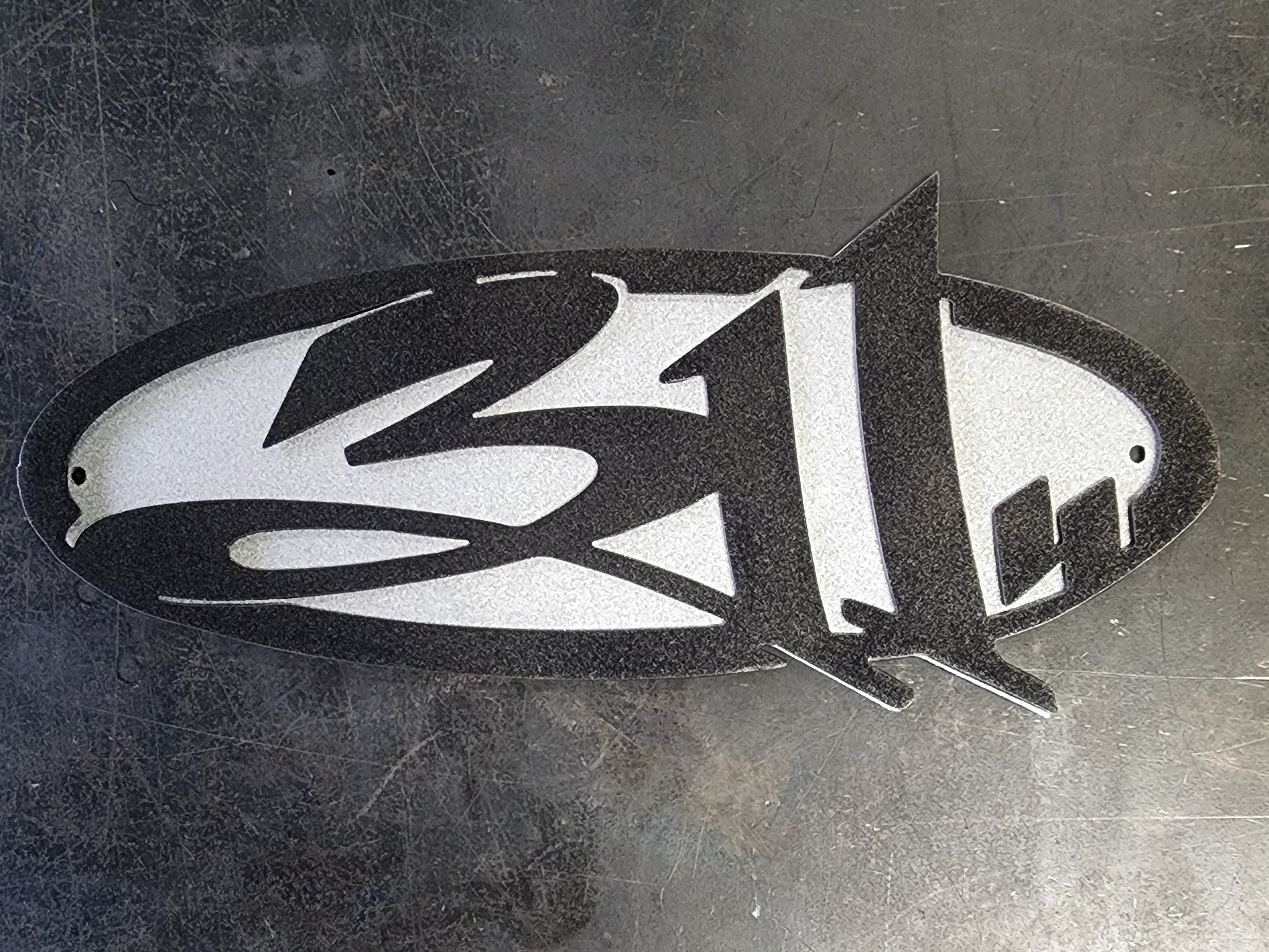 Black Metallic & Silver Metallic