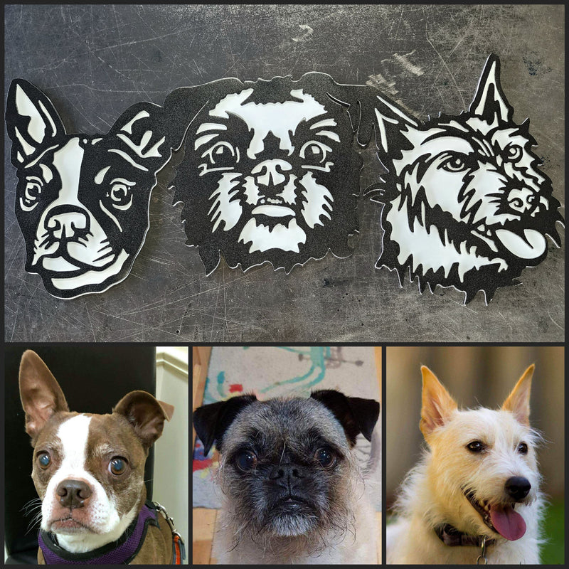 Custom Dog Signs & Metal Art