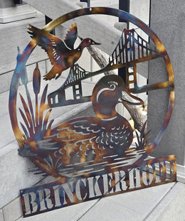 Duck hunting family name sign by Elite Metalworking