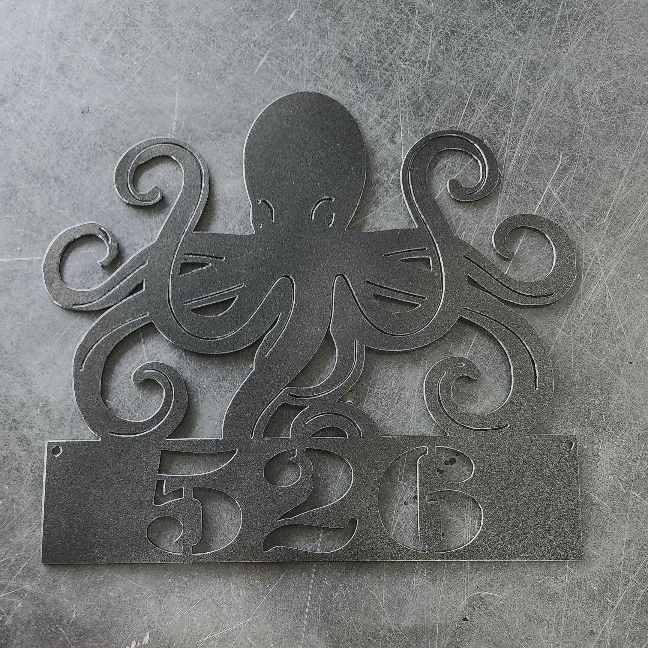 Octopus Metal Art