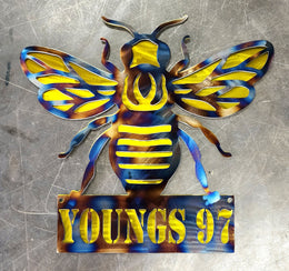 Bee Metal Wall Art