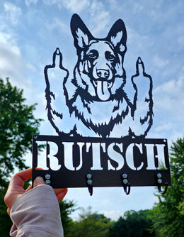 German Shepherd Key & Leash Hanger