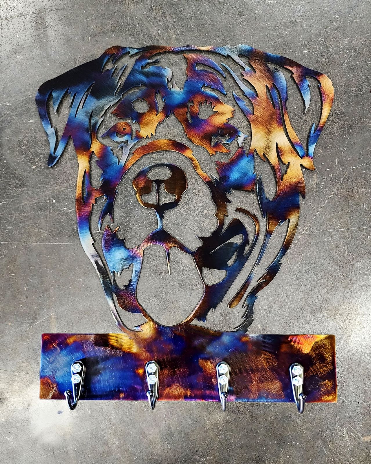 Rottweiler #2 Key & Leash Hanger