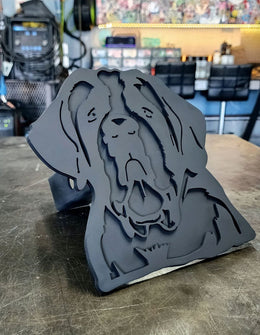 St. Bernard Metal Hitch Cover